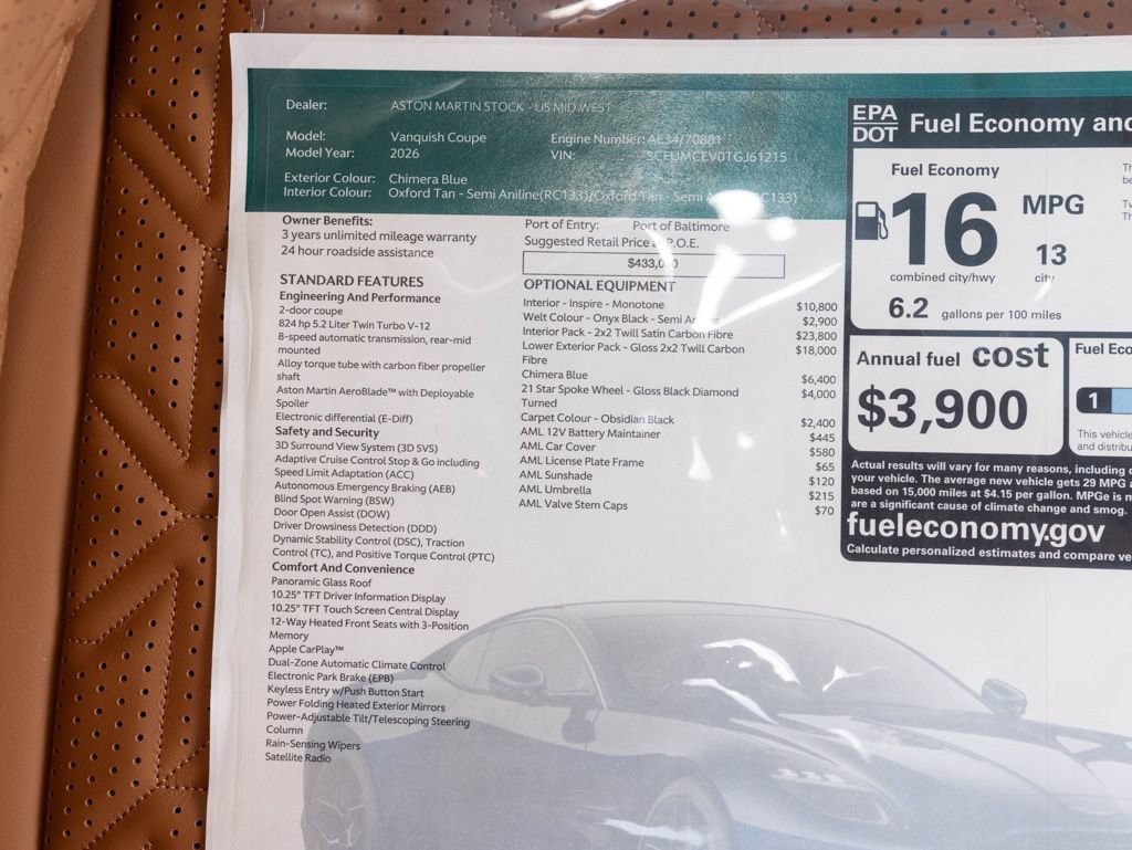New 2026 Aston Martin Vanquish RWD image 59