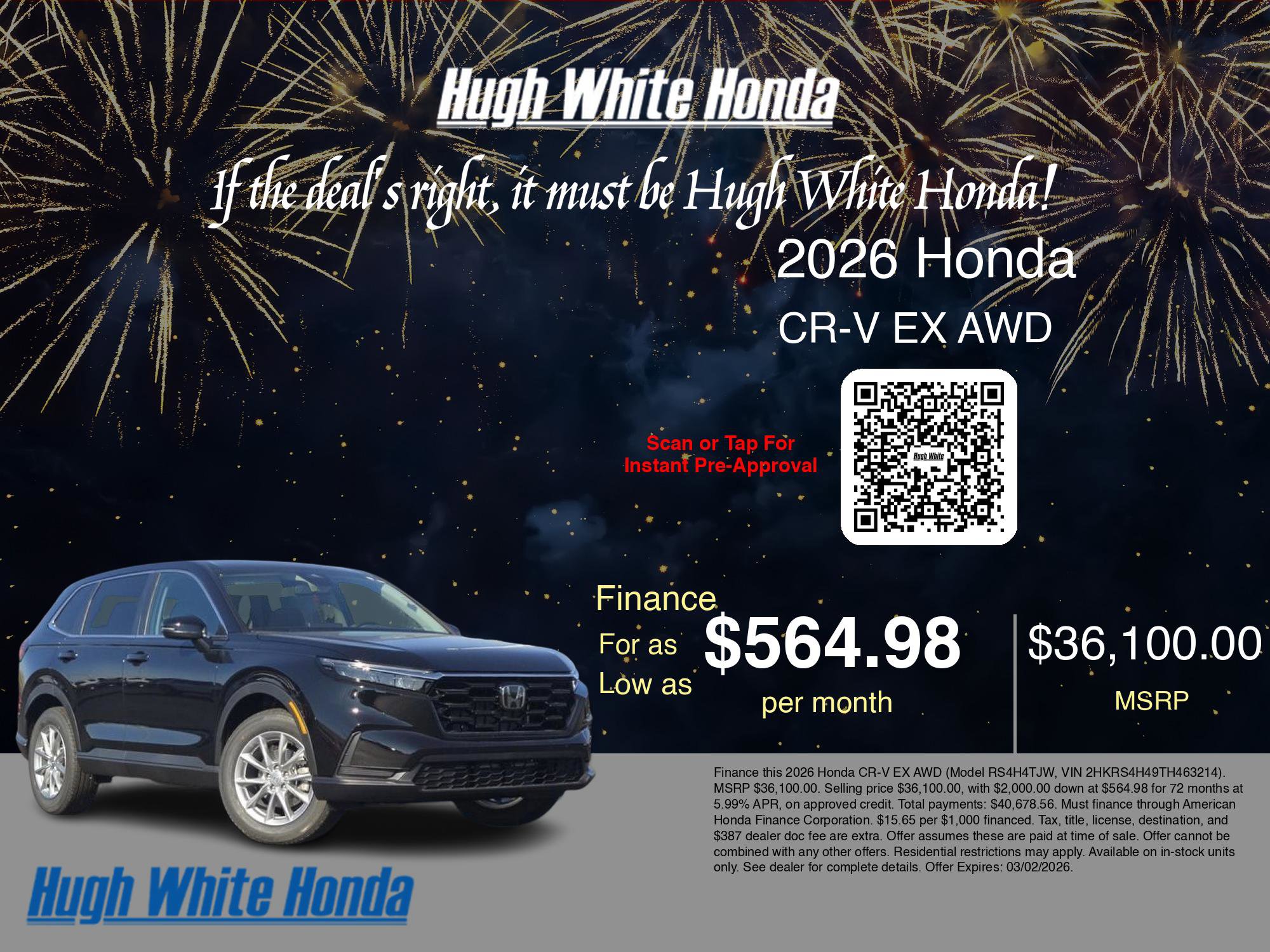 New 2026 Honda CR-V EX image 7