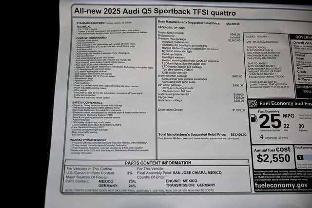 New 2025 Audi Q5 Premium Plus image 41