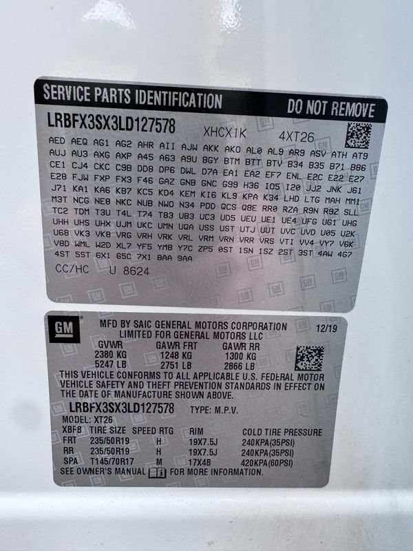 Used 2020 Buick Envision Premium w/ LPO, Cargo Package AWD/4WD image 50