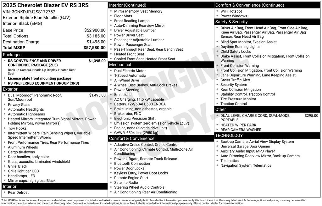 New 2025 Chevrolet Blazer EV RS AWD/4WD image 5