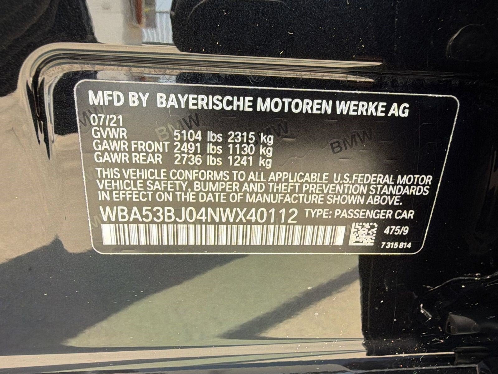 Used 2022 BMW 540i w/ M Sport Package RWD image 23
