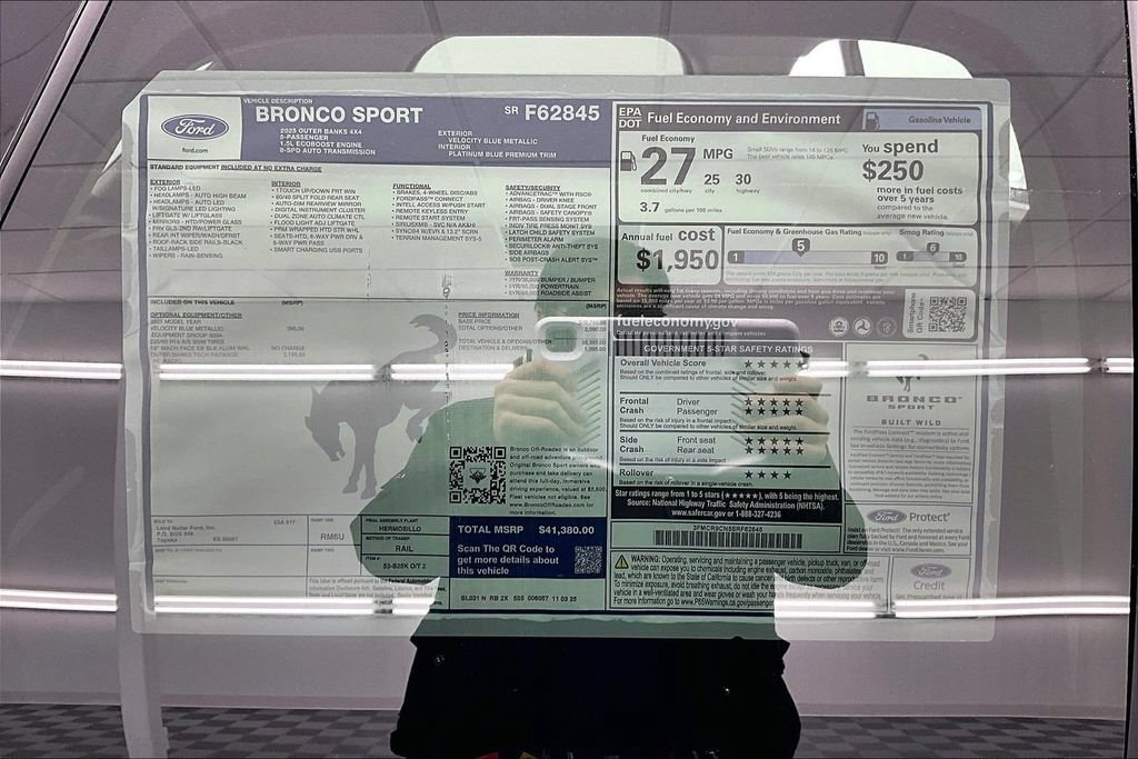 New 2025 Ford Bronco Sport Outer Banks w/ Outer Banks Tech Package+ AWD/4WD image 14