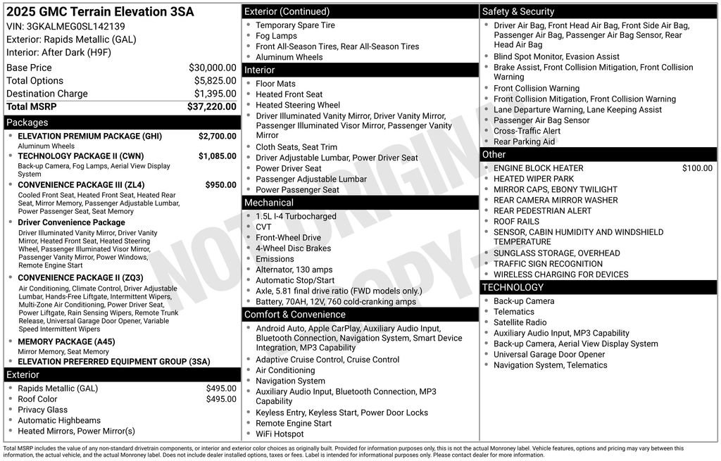 Used 2025 GMC Terrain Elevation w/ Elevation Premium Package image 2