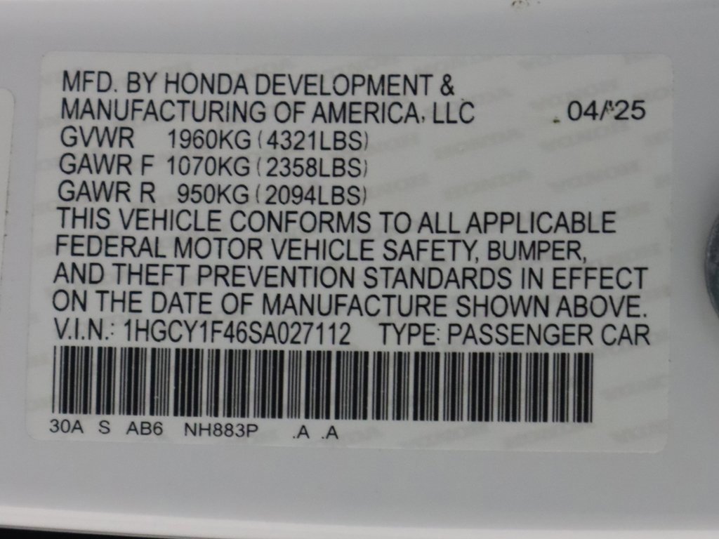 Certified 2025 Honda Accord SE image 51