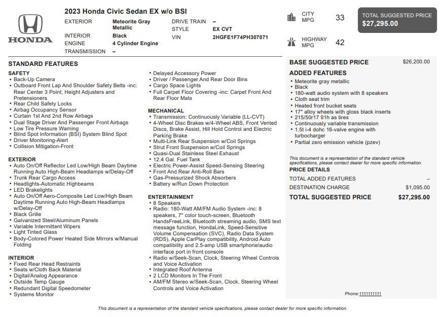 Used 2023 Honda Civic EX image 34