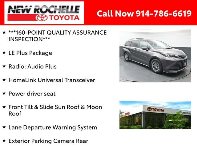 Certified 2024 Toyota Sienna LE w/ LE Plus Package image 6