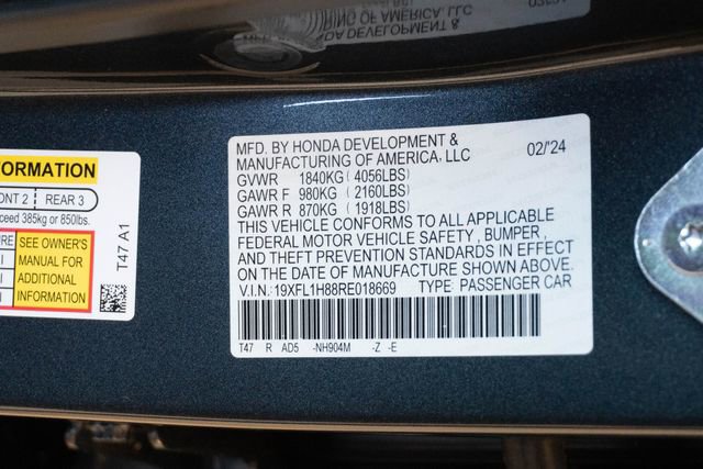 Certified 2024 Honda Civic Sport Touring image 34