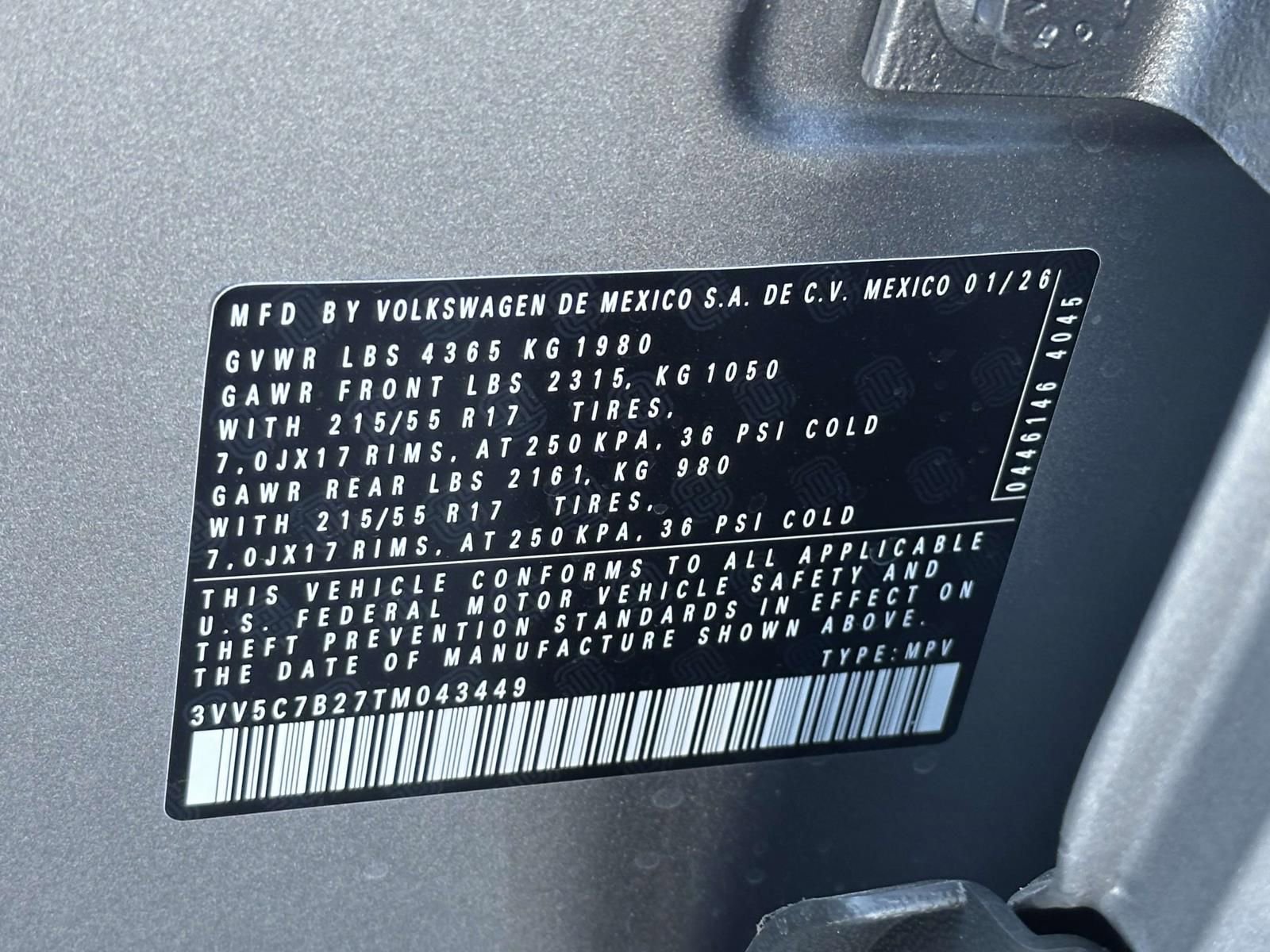 New 2026 Volkswagen Taos S image 16