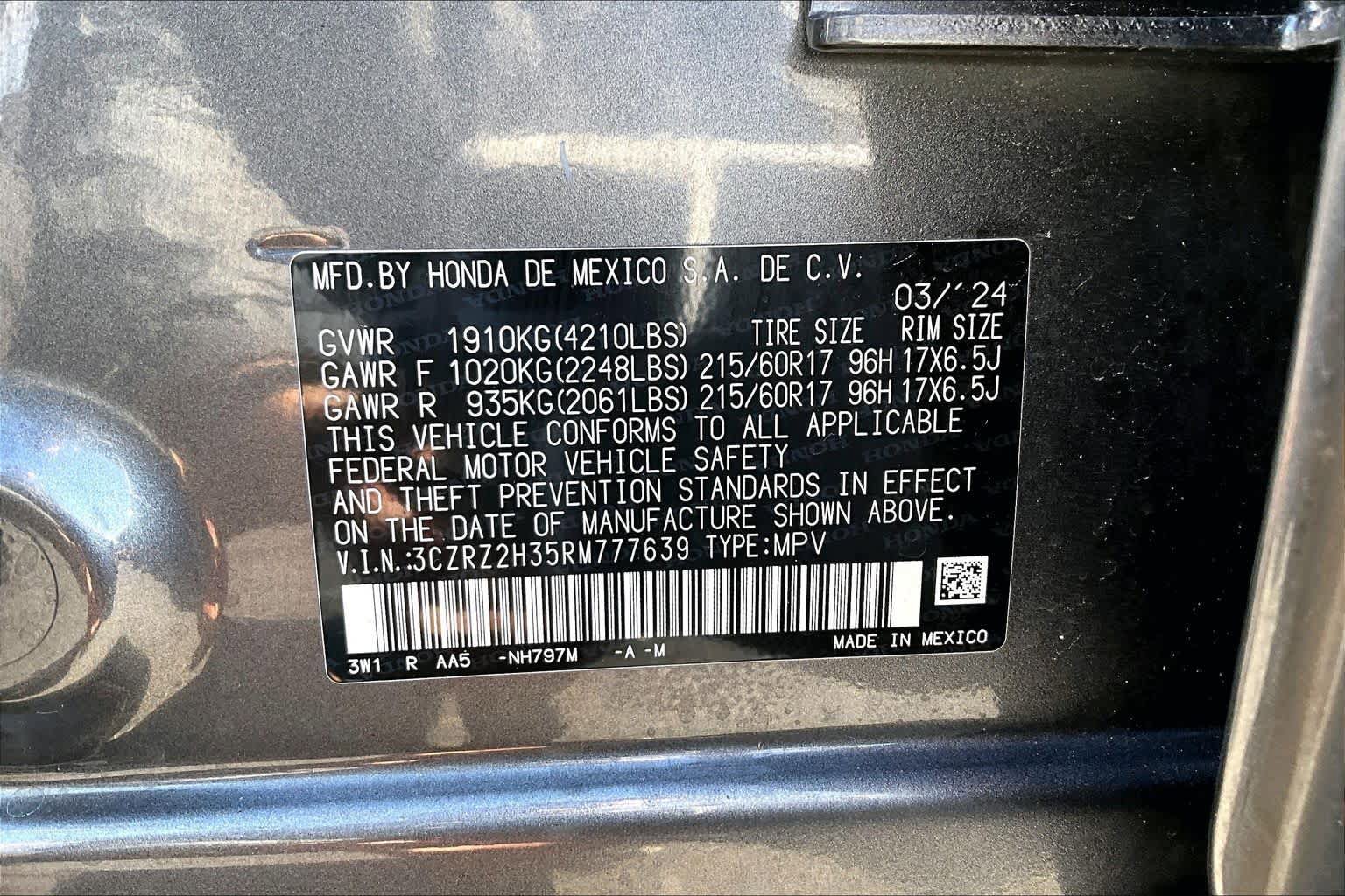Used 2024 Honda HR-V LX image 33