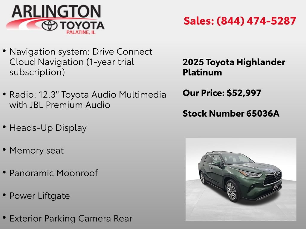 Used 2025 Toyota Highlander Platinum image 4