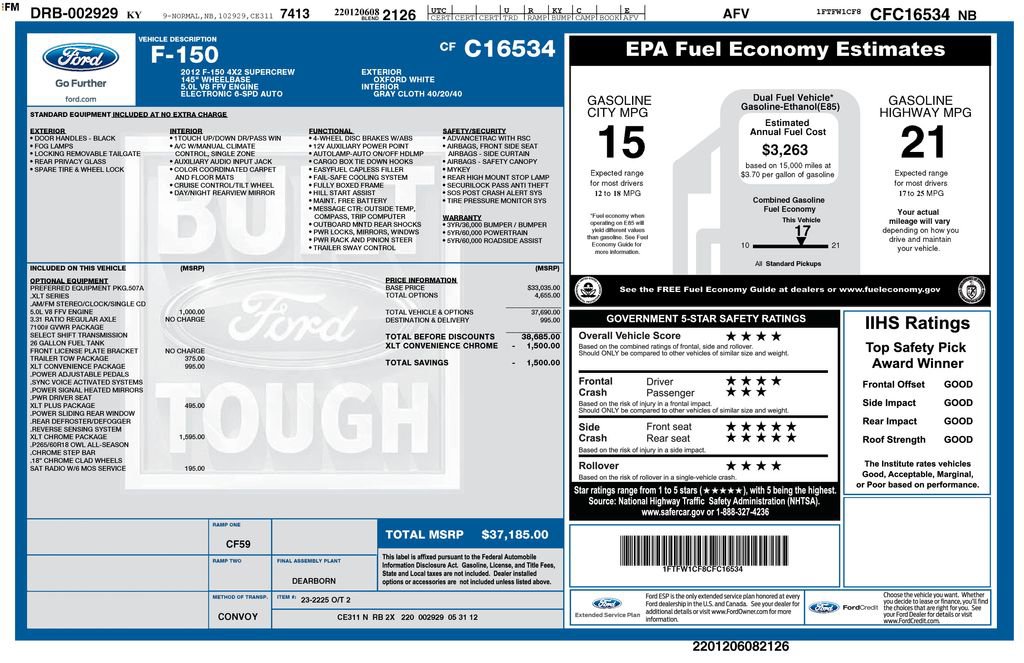 Used 2012 Ford F150 XLT w/ XLT Chrome Pkg image 33