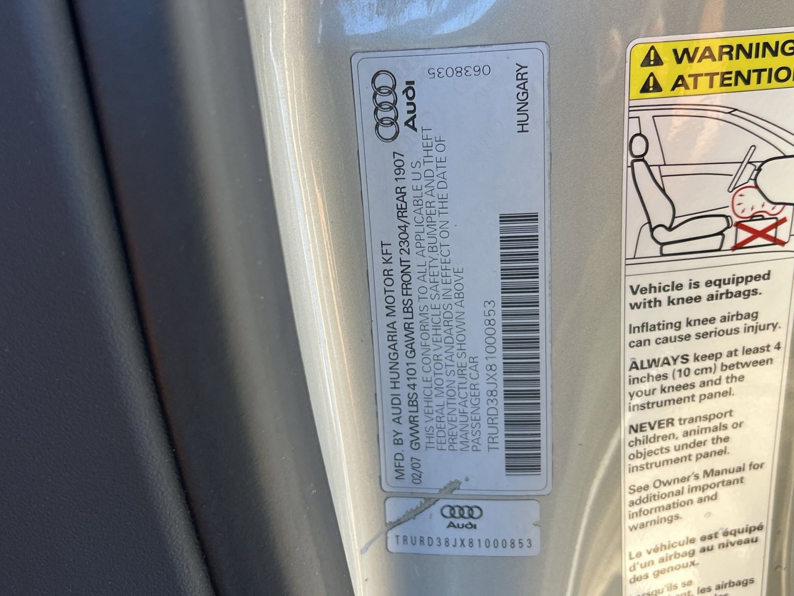 Used 2008 Audi TT 3.2 image 36