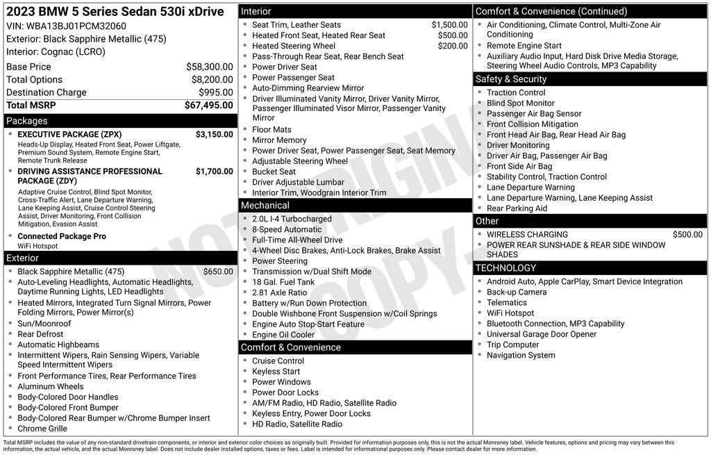 Used 2023 BMW 530i xDrive w/ Executive Package image 25