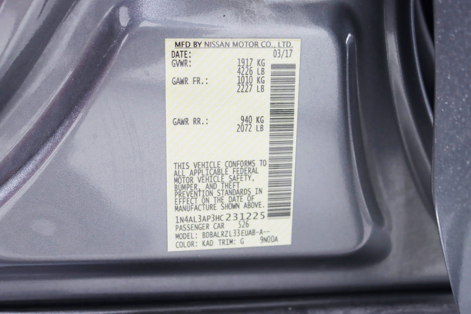 Used 2017 Nissan Altima 2.5 SL w/ Moonroof Package image 35