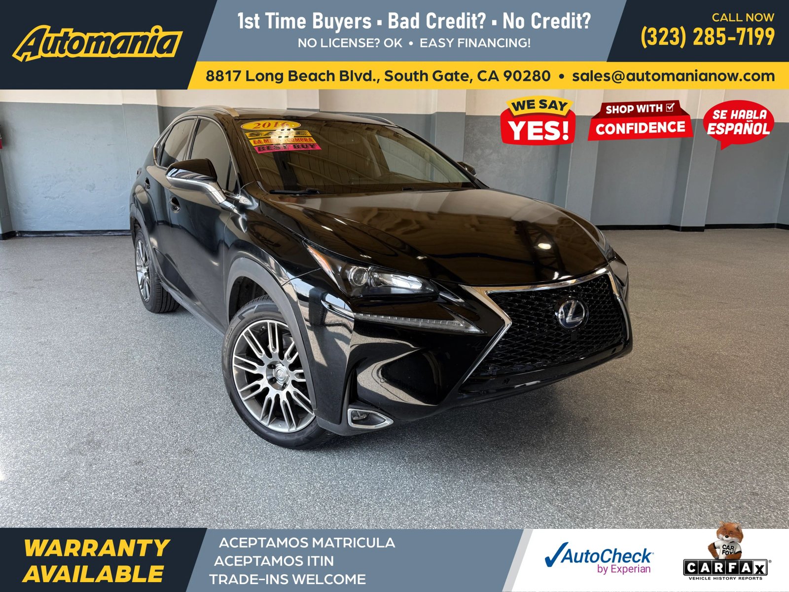 Used 2016 Lexus NX 300h AWD w/ Premium Package image 1
