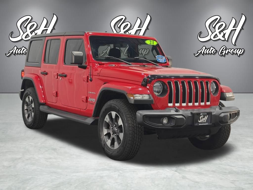 Used 2021 Jeep Wrangler Unlimited Sahara w/ Uconnect 4C Nav & Sound Group image 2