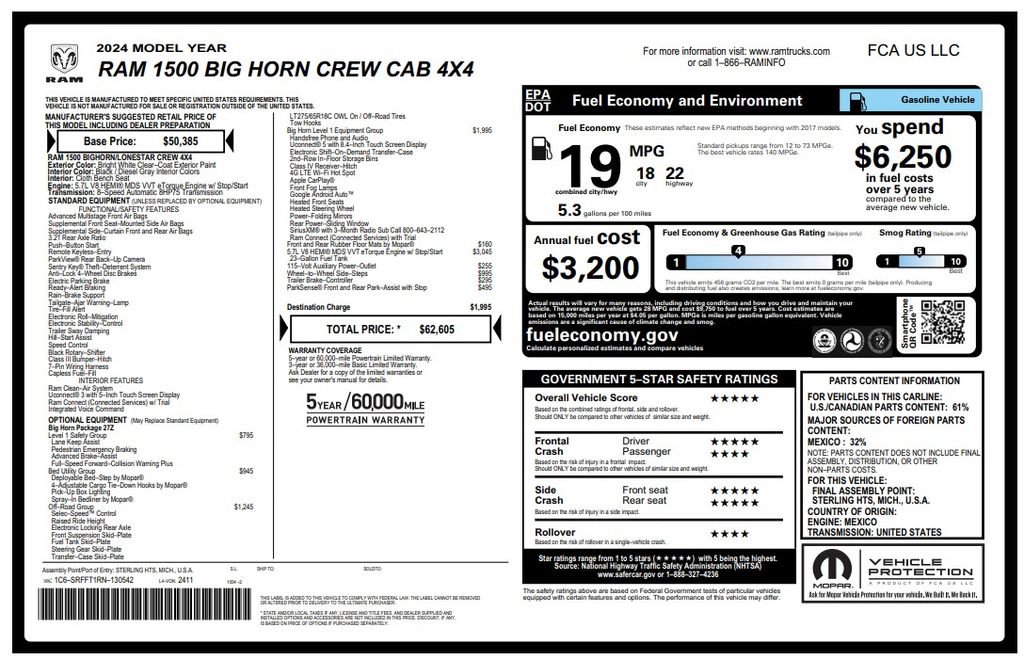 Certified 2024 RAM 1500 Big Horn AWD/4WD image 4