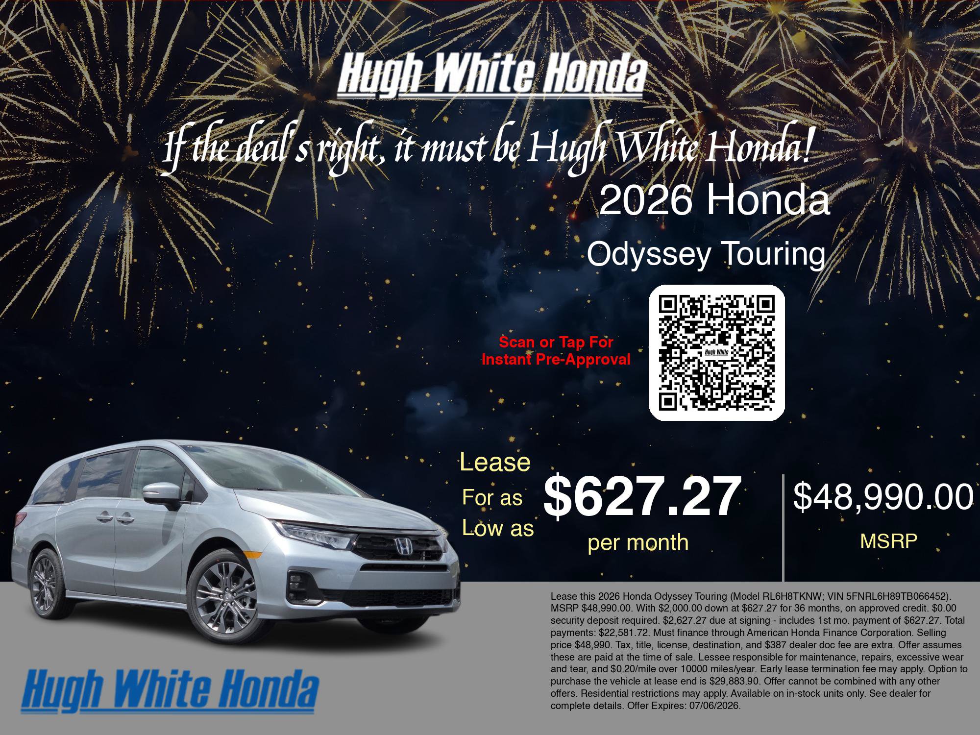 New 2026 Honda Odyssey Touring image 3