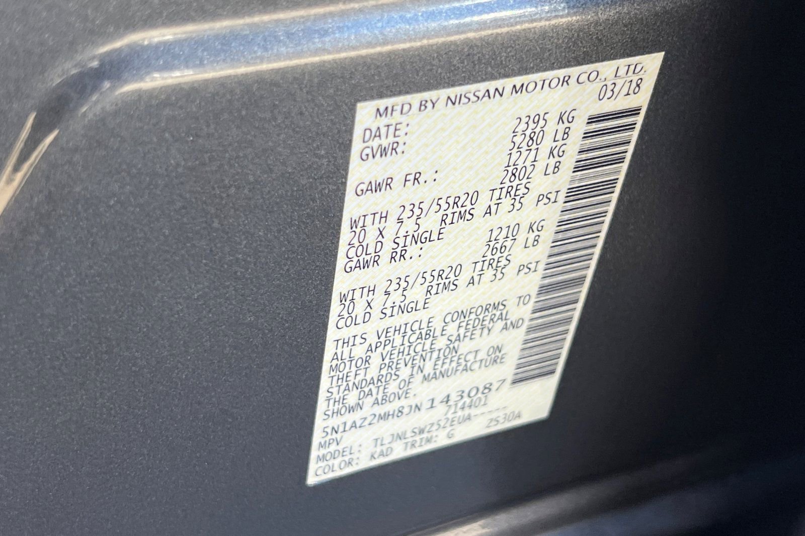 Used 2018 Nissan Murano Platinum w/ Cargo Package image 29