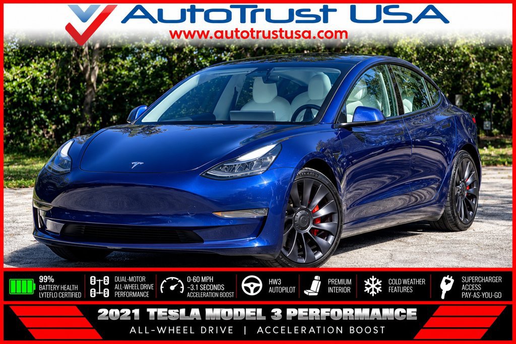 Used 2021 Tesla Model 3 Performance