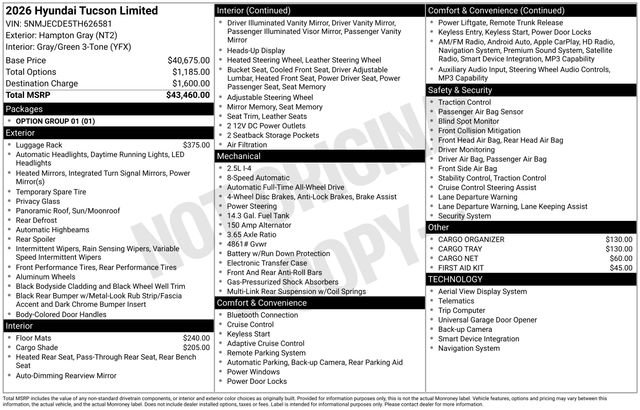 New 2026 Hyundai Tucson Limited image 9