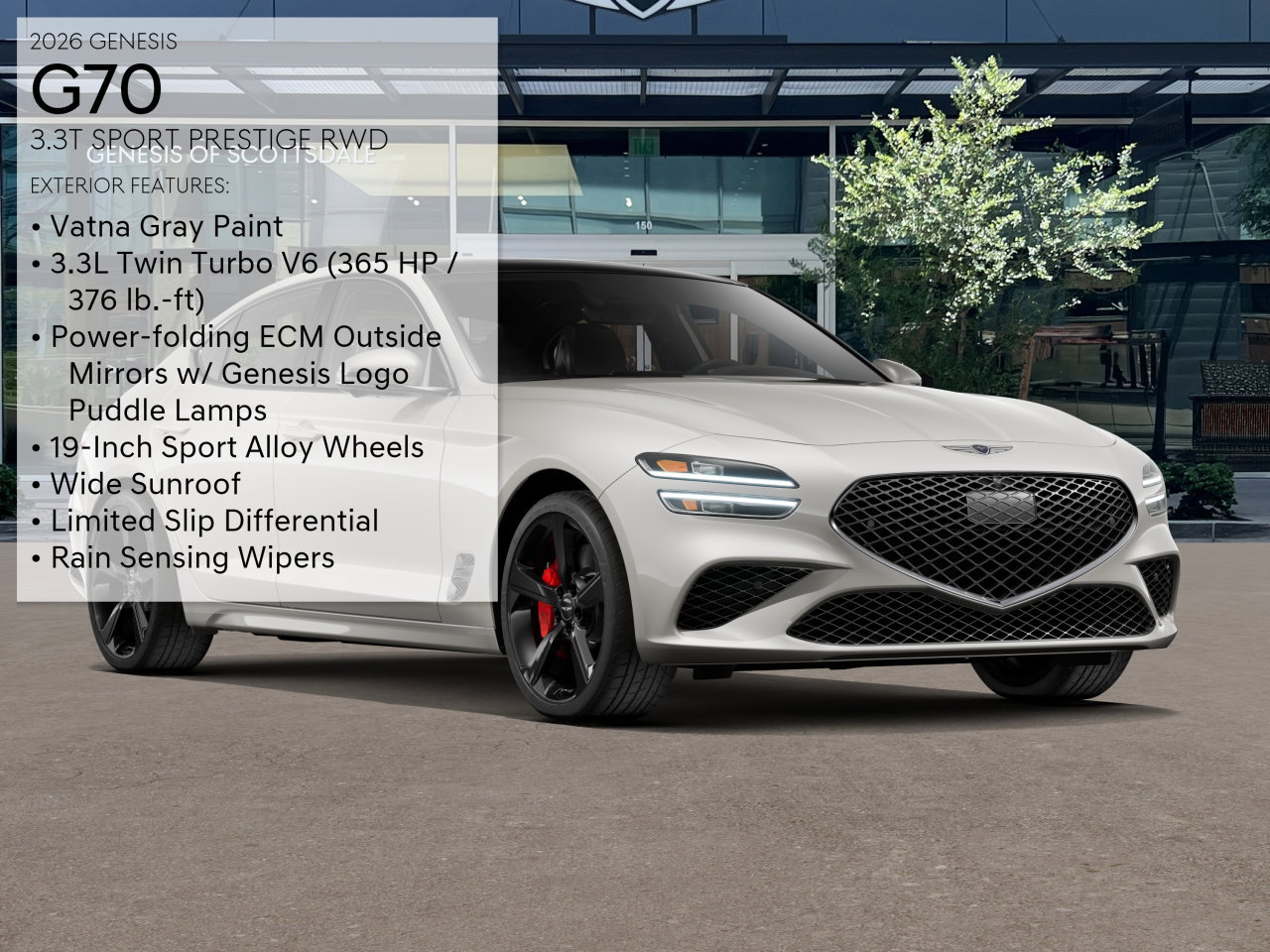 New 2026 Genesis G70 3.3T Sport Prestige RWD image 3
