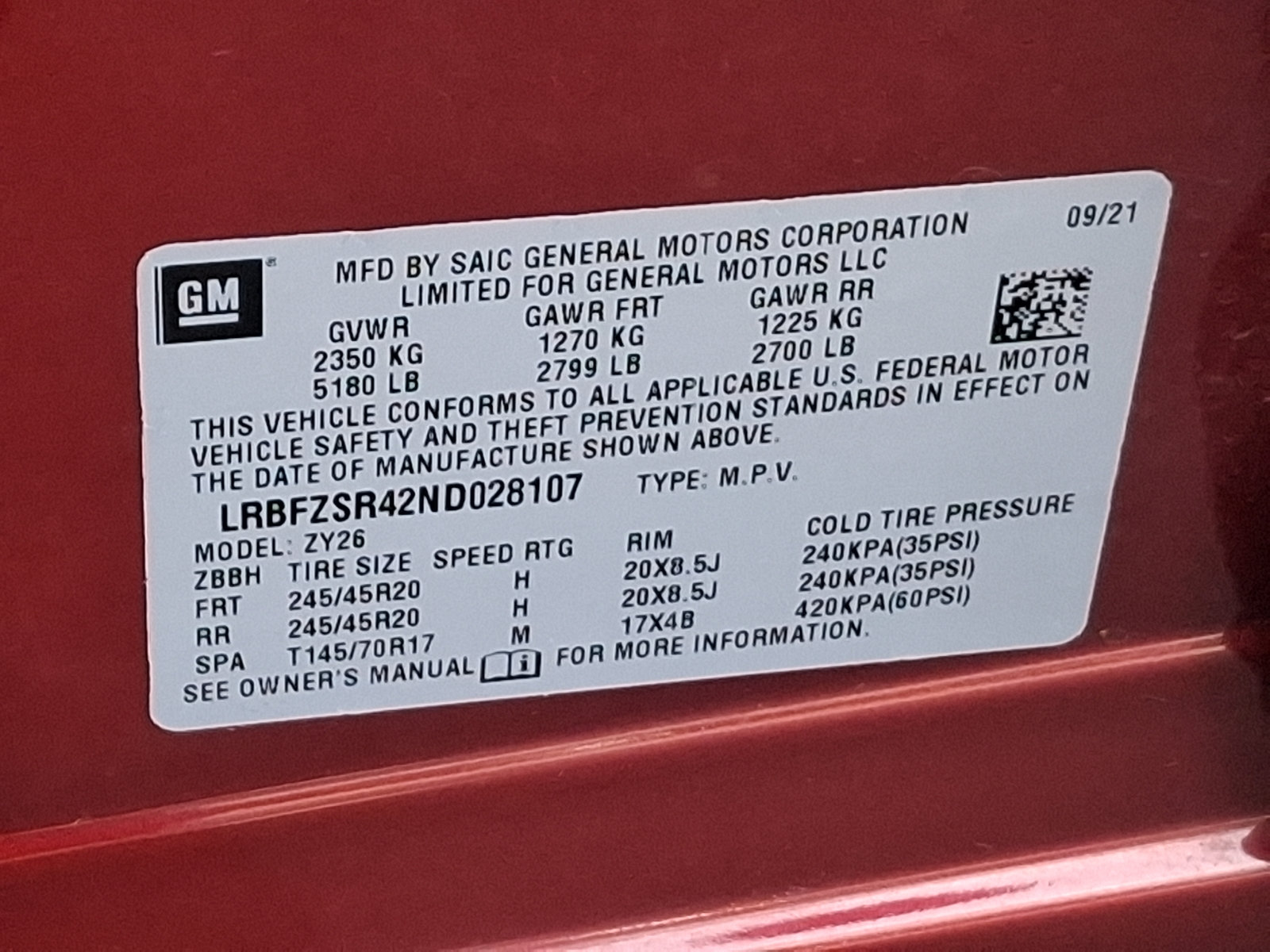 Used 2022 Buick Envision Avenir w/ Technology Package II AWD/4WD image 29
