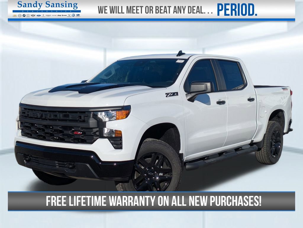 New 2026 Chevrolet Silverado 1500 Custom Trail Boss w/ Turbomax Blackout Package