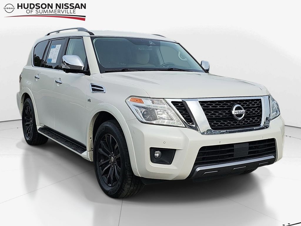 Used 2019 Nissan Armada Platinum w/ Captain's Chairs Package RWD image 1