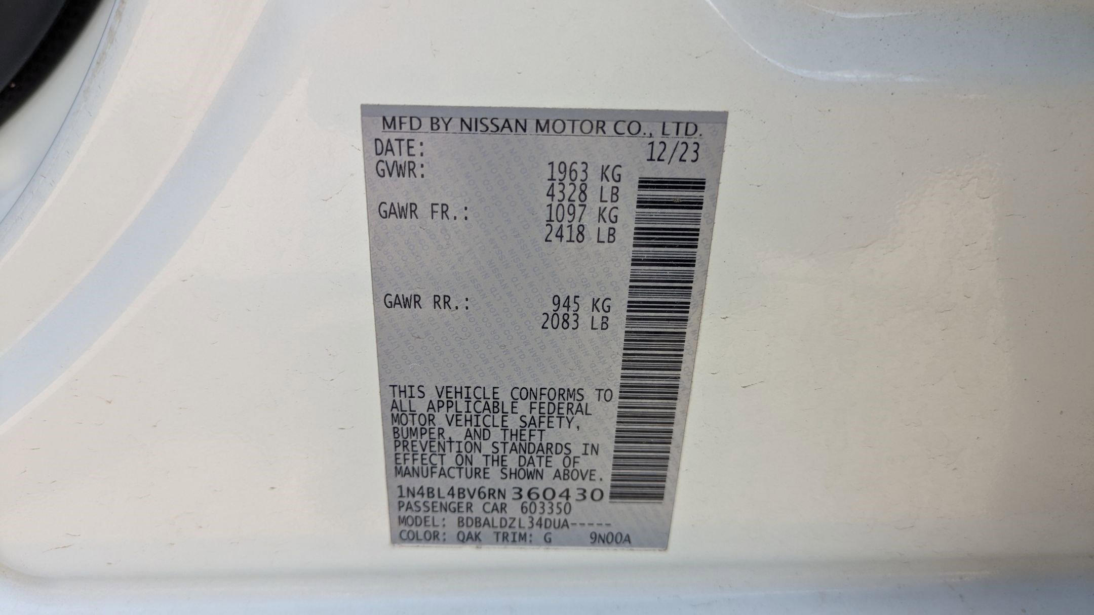 Used 2024 Nissan Altima 2.5 S image 62