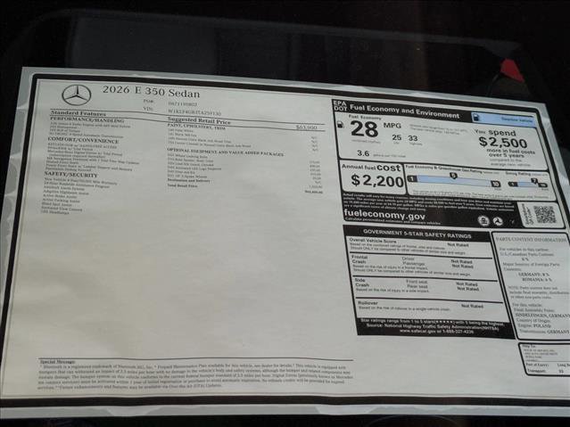 New 2026 Mercedes-Benz E 350 Sedan image 19