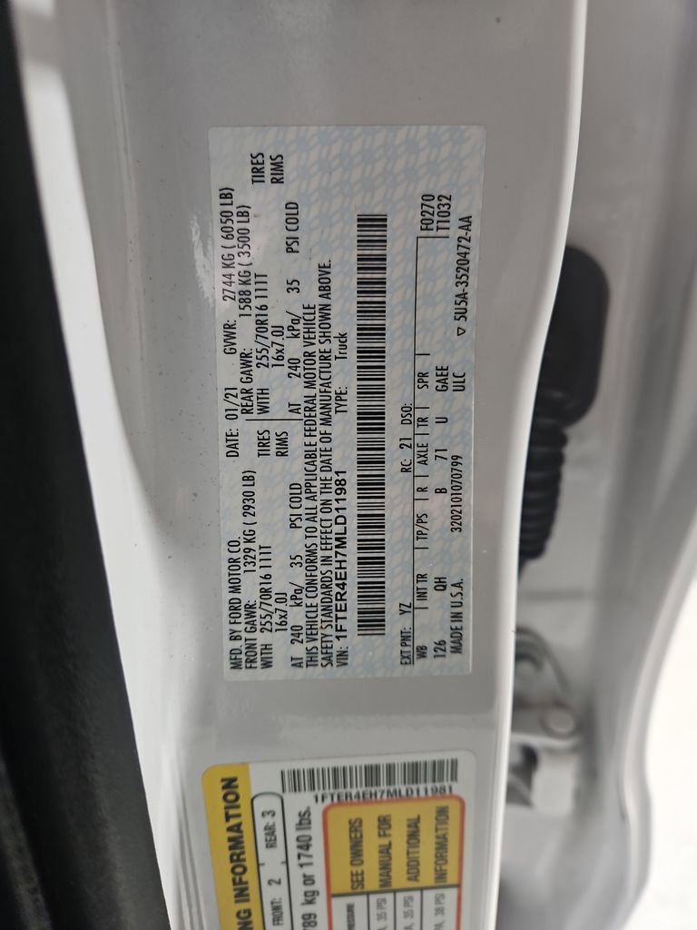 Used 2021 Ford Ranger XL w/ Bed Utility Package image 29