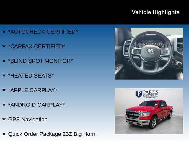 Used 2022 RAM 1500 Big Horn AWD/4WD image 4