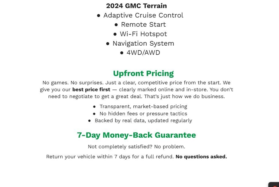 Certified 2024 GMC Terrain SLE w/ Driver Convenience Package AWD/4WD image 2