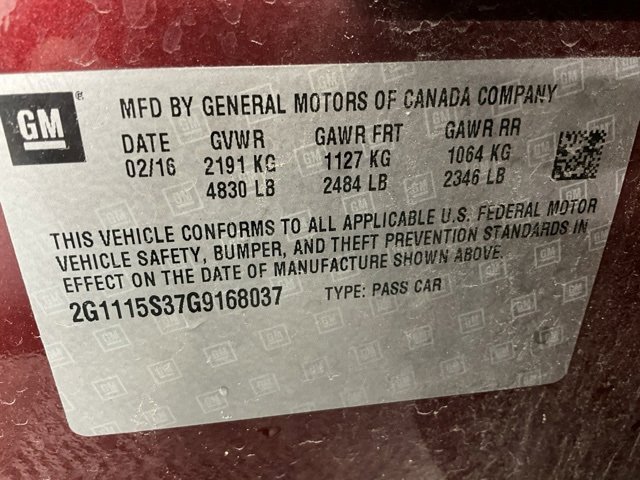 Used 2016 Chevrolet Impala LT w/ Leather Package image 26