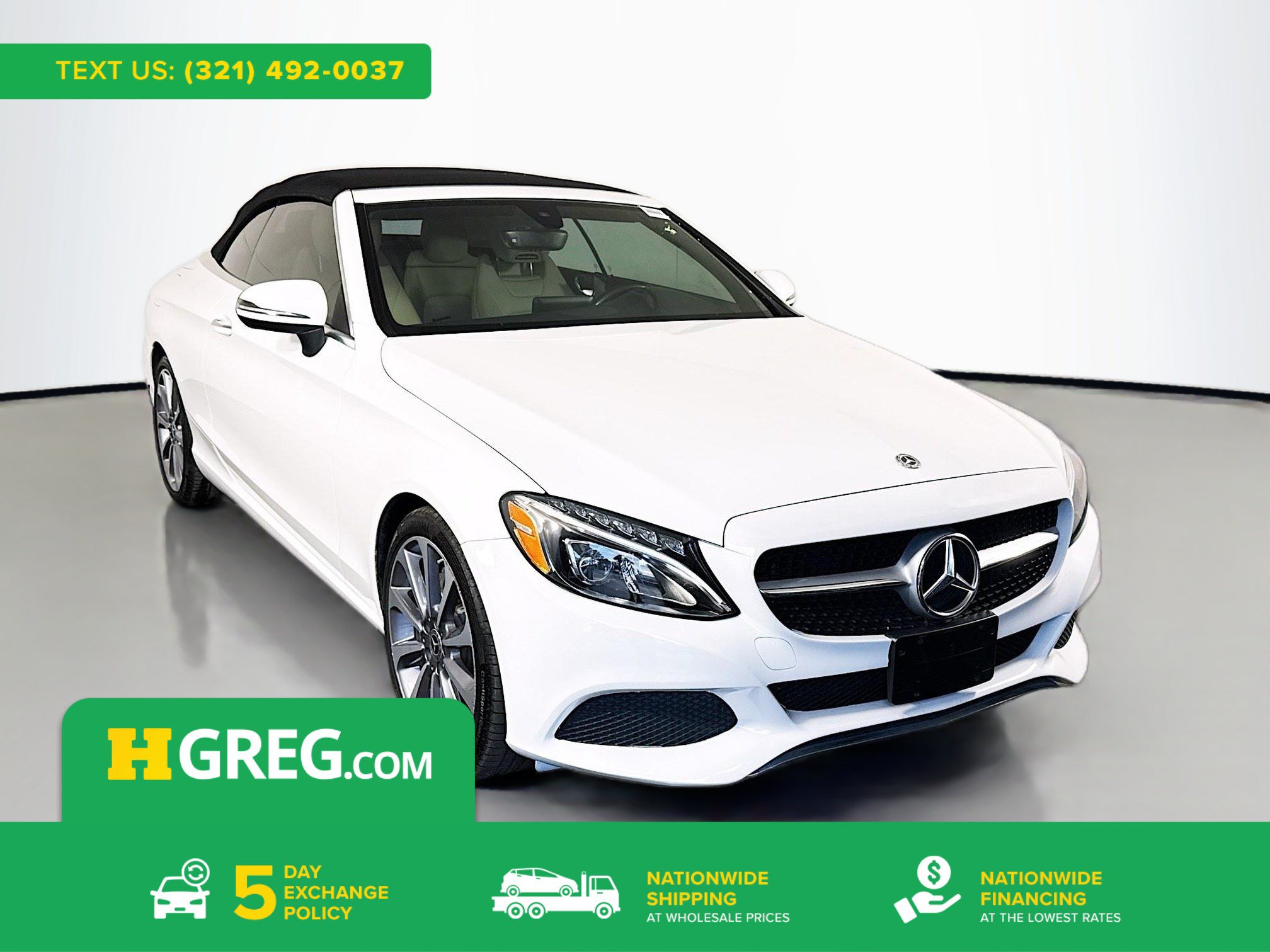 Used 2018 Mercedes-Benz C 300 Cabriolet w/ Premium Package image 1