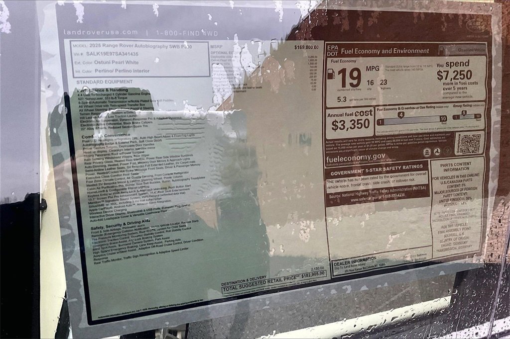 New 2025 Land Rover Range Rover Autobiography image 14