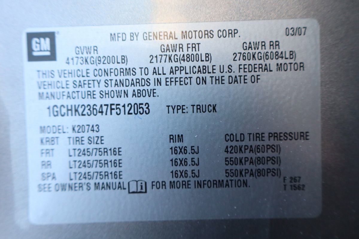 Used 2007 Chevrolet Silverado 2500 LT w/ 2LT Audio Package AWD/4WD image 44