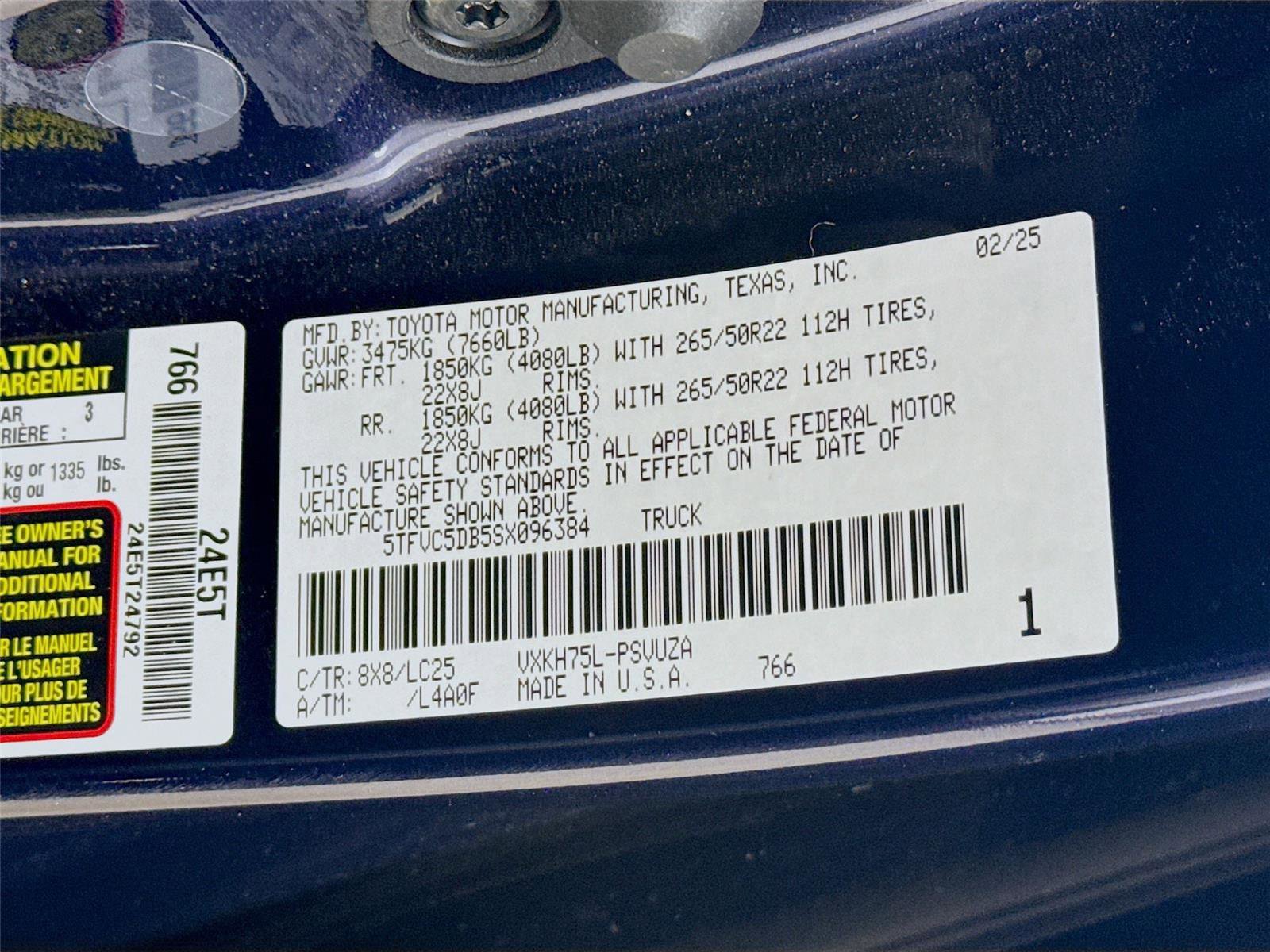 Used 2025 Toyota Tundra Capstone AWD/4WD image 24