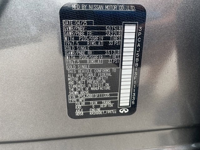 New 2025 INFINITI QX50 Luxe image 28