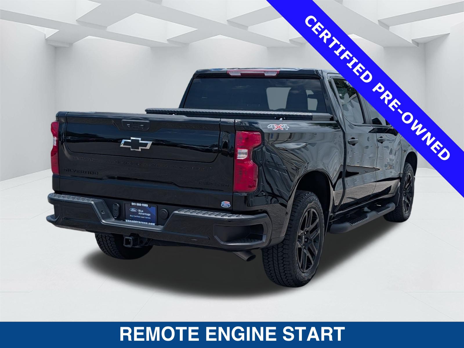 Used 2024 Chevrolet Silverado 1500 Custom w/ Turbomax Blackout Package AWD/4WD image 5