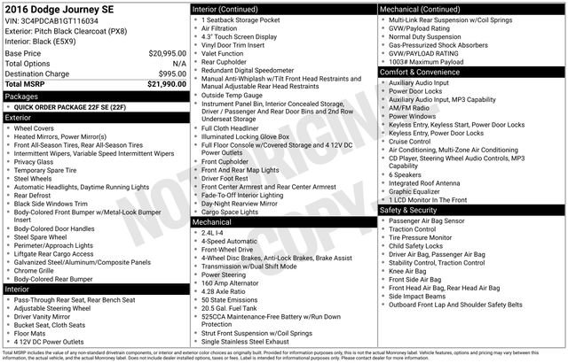 Used 2016 Dodge Journey SE image 5