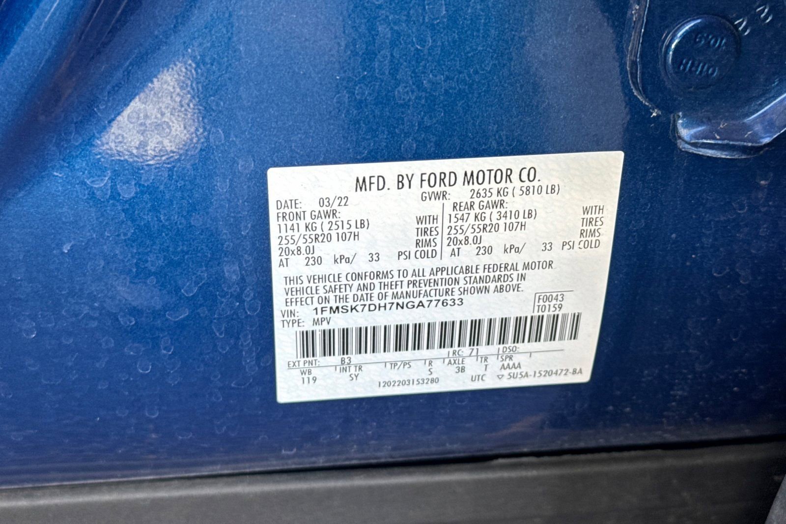 Certified 2022 Ford Explorer XLT w/ Equipment Group 202A image 31