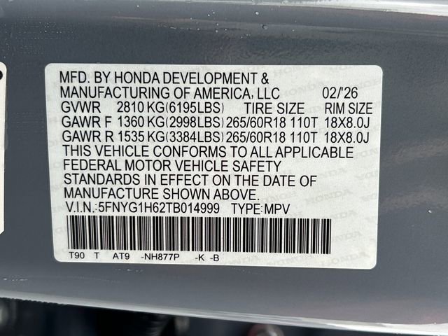 New 2026 Honda Pilot TrailSport image 24