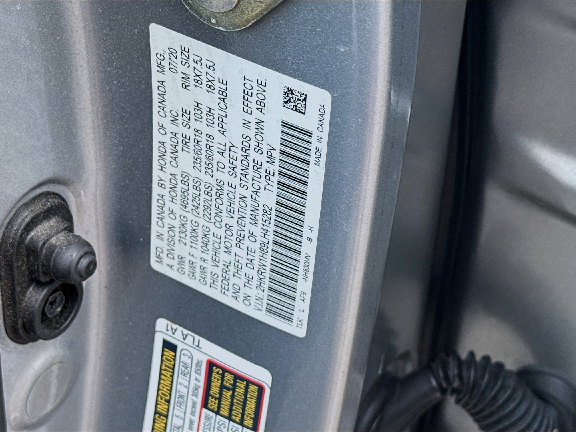 Certified 2020 Honda CR-V EX-L image 37