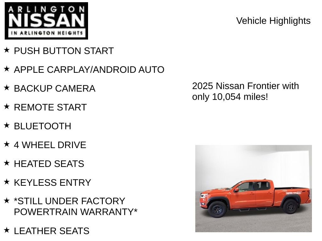 Used 2025 Nissan Frontier PRO-4X AWD/4WD image 8