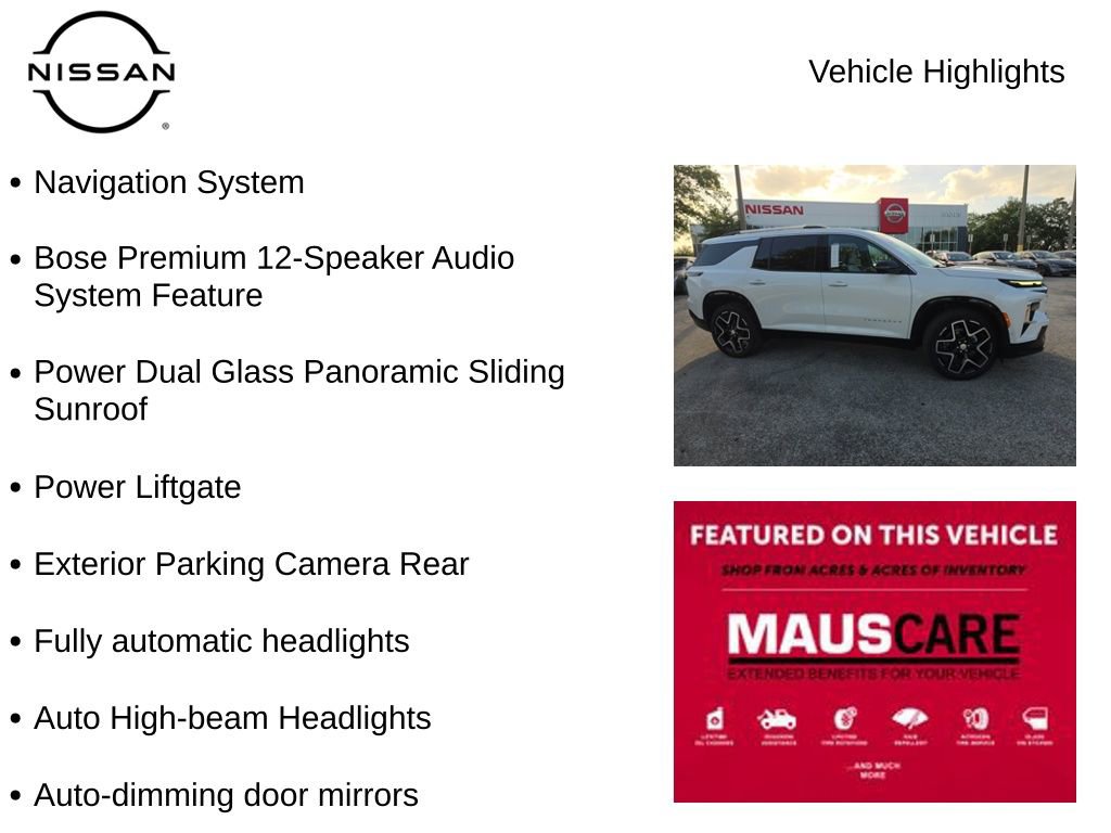 Used 2025 Chevrolet Traverse High Country w/ LPO, Floor Liner Package image 8