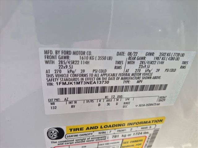 Used 2022 Ford Expedition Max Platinum AWD/4WD image 27