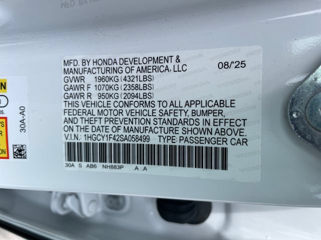 Used 2025 Honda Accord SE image 26